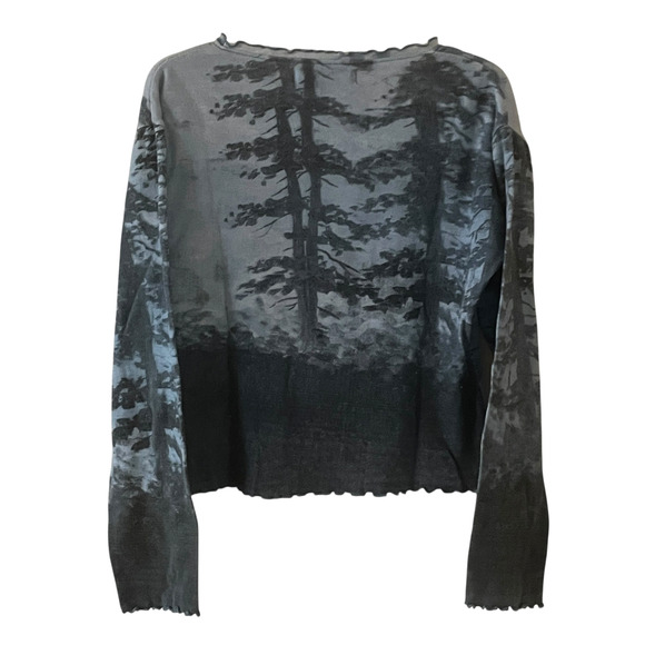 DOREMAN BURNS Women's Size Medium Cowgirls Print Cotton Pullover Long Sleeve Top - Picture 3 of 7